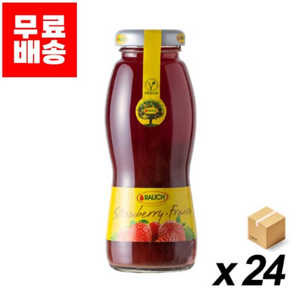 [업체발송] 라우치 딸기 주스 200ml 24개 (BOX)